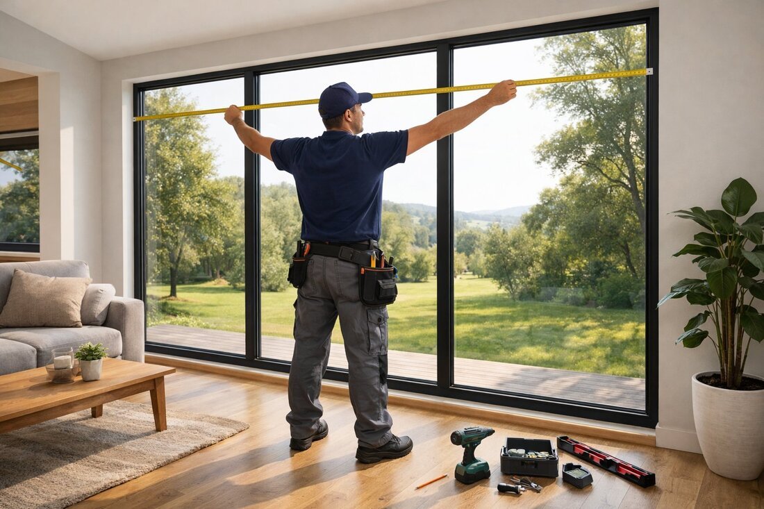 Técnico instalando persiana en altura en vivienda de Salou